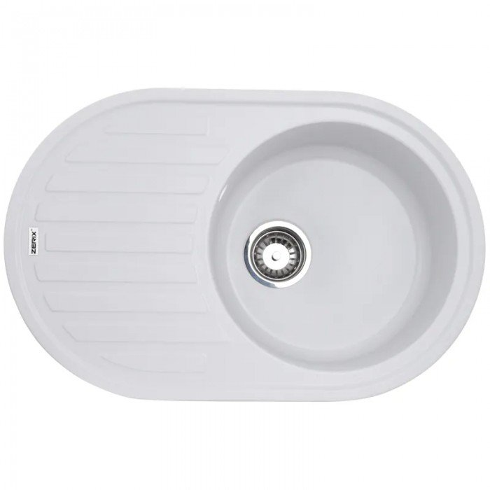Мийка кухонна Zerix ZS-7750R-01 Біла (ZX4555) Мийка кухонна Zerix ZS-7750R-01 Біла (ZX4555)