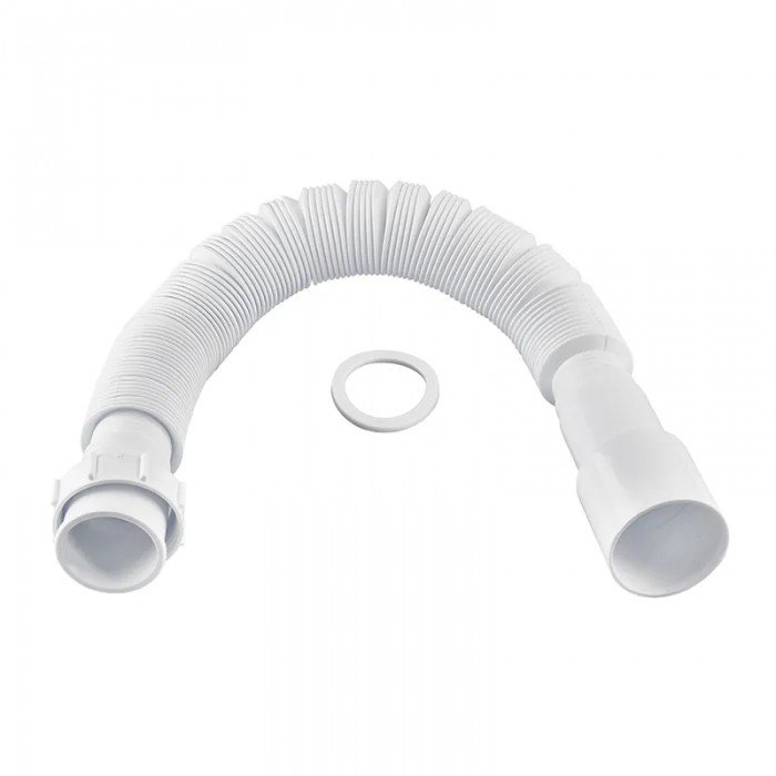Гофротруба сполучна Zerix GN-01-B з накидною гайкою 1 1/2" (460-1100 мм) (ZX5096) Гофротруба сполучна Zerix GN-01-B з накидною гайкою 1 1/2" (460-1100 мм) (ZX5096)