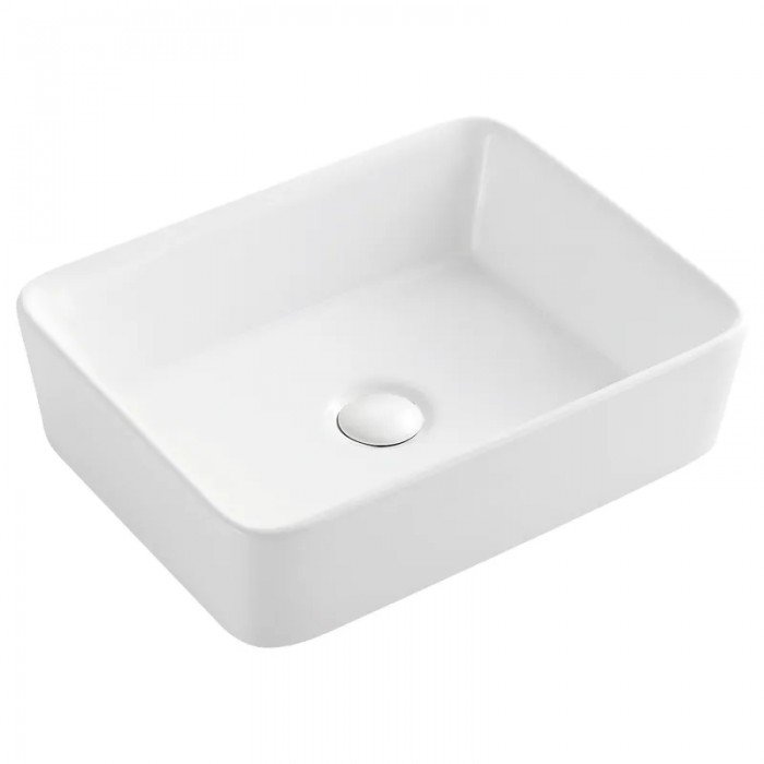 Умивальник накладний керамічний Mixxus Premium Quadro-0101 475x370x140mm (MP6487)