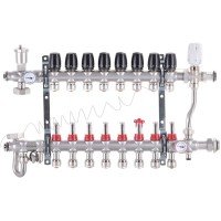 Коллектор со встроенным смесит. узлом Koer KR.S1013-8 1"х8 SUS304 и евроконусами 3/4-16 (KR2951) Коллектор со встроенным смесит. узлом Koer KR.S1013-8 1"х8 SUS304 и евроконусами 3/4-16 (KR2951)