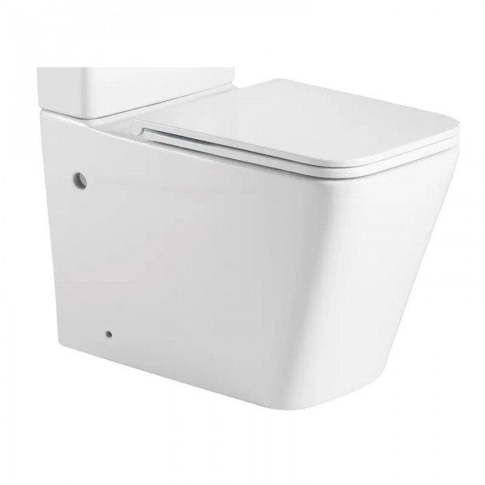 Чаша унітазу-компакту Mixxus Premium Quadro-0402-R Bowl 675х390х855 Rimless без сидіння (MI8340)