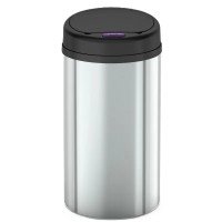 Відро для сміття сенсорне кругле Mixxus Premium Ellipse-TC0109 Chrome-Black 9л (хром-чорне) (MI708