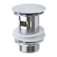 Донный клапан для раковины с переливом Haiba C0A11 автоматический (Click-Clack) (Цвет хром) 1 1/4'' Донный клапан для раковины с переливом Haiba C0A11 автоматический (Click-Clack) (Цвет хром) 1 1/4''