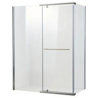 Душевая кабина без поддона Koer SR SC01-120x80x200-TR-01 прозрачное стекло Easy Clean 8мм, хром (KR