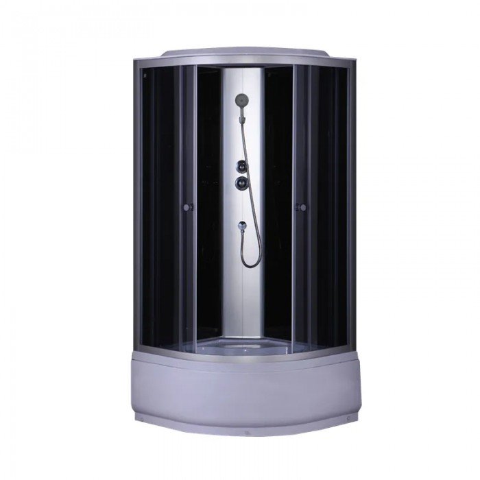 Бокс душевой без гидромассажа Mixxus STRONG SB01-90x90x215-GR SATIN с высоким поддоном (MI6885) Бокс душевой без гидромассажа Mixxus STRONG SB01-90x90x215-GR SATIN с высоким поддоном (MI6885)