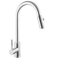 Кухонный смеситель с выдвижной лейкой Mixxus SUS 014-A (SS0022)