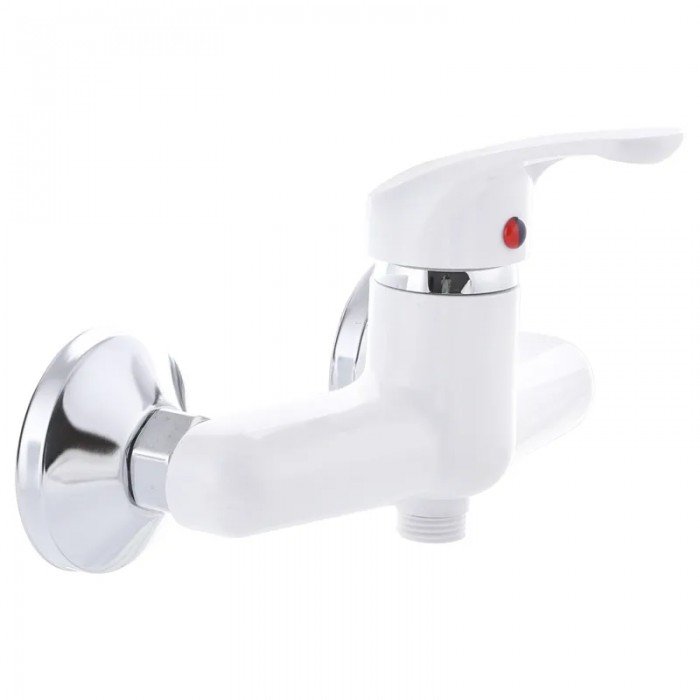 Змішувач для душа Plamix Afina-003 Білий (без шланга і лійки) (PM0567) Змішувач для душа Plamix Afina-003 Білий (без шланга і лійки) (PM0567)