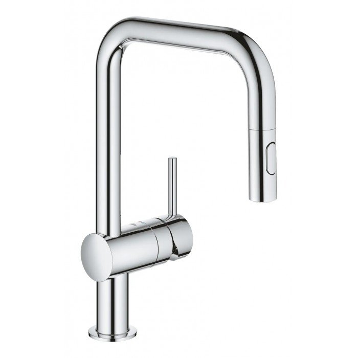 Смеситель для кухни с выдвижным изливом Grohe Minta (32322002) Смеситель для кухни с выдвижным изливом Grohe Minta (32322002)