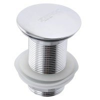 Донный клапан для раковины без перелива Zerix LR65 автоматический (Click-Clack) (Цвет хром) 1 1/4''