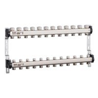 Колектор з термостатичними та запірними клапанами Roho R805-12 - 1"х 12 вих. (RO0066)