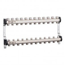 Колектор з термостатичними та запірними клапанами Roho R805-12 - 1"х 12 вих. (RO0066)