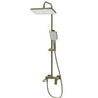 Душевая колонна со смесителем HAIBA GAUDI 009-J BRUSHED GOLD (HB9584)