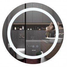 Зеркало Mixxus PLAIN MC02-60 с Led Touch, Anti-fog, димером, регулятором яркости, часами (MI6012)