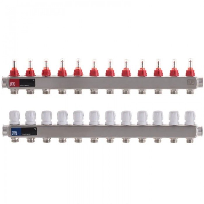 Коллекторный блок с расxодомерами Europroduct EP.S1110-12 1"x12 (EP4988) Коллекторный блок с расxодомерами Europroduct EP.S1110-12 1"x12 (EP4988)