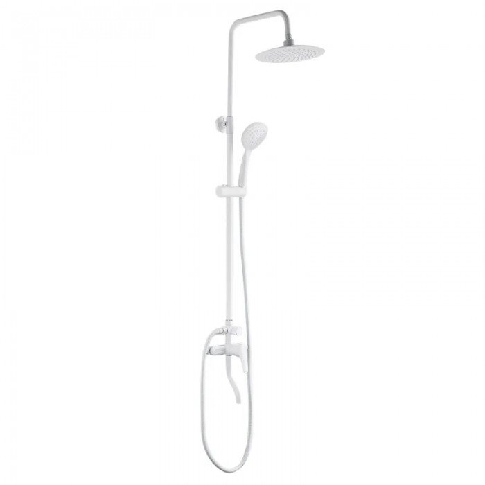 Душова колона із змішувачем Plamix Rain-009-J.White (Колір Білий) (PM0636) Душова колона із змішувачем Plamix Rain-009-J.White (Колір Білий) (PM0636)