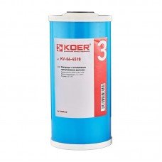 Картридж з активованим гранульованим вугіллям Koer KV-04-4510 (4,5"x10") (KR5030)