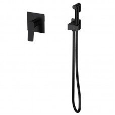 Смеситель для гигиенического душа Mixxus Premium MONE 002 INNER Black встраиваемый с лейкой (MI6779