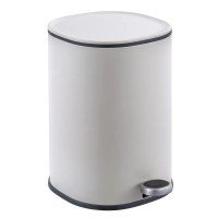 Мусорное ведро с плавным закрытием овальное Zerix Prime-TC0105 White 5л цвет белый (ZX5901) Мусорное ведро с плавным закрытием овальное Zerix Prime-TC0105 White 5л цвет белый (ZX5901)