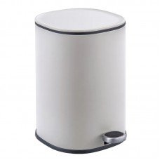 Мусорное ведро с плавным закрытием овальное Zerix Prime-TC0105 White 5л цвет белый (ZX5901) Мусорное ведро с плавным закрытием овальное Zerix Prime-TC0105 White 5л цвет белый (ZX5901)