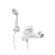 Смеситель для ванны Plamix CEZAR-009 EURO SET White, со шлангом, лейкой и кронштейном (PM0692) Смеситель для ванны Plamix CEZAR-009 EURO SET White, со шлангом, лейкой и кронштейном (PM0692)