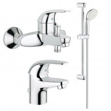 Набор смесителей Grohe Euroeco для ванной (123226S)