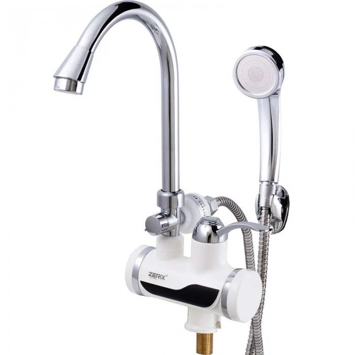 Проточный водонагреватель Zerix ELW08-E (с индик. темп.) (ZX0454)