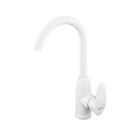 Змішувач для кухні Plamix Cezar-011-B SET White (з підведенням) (PM0667) Змішувач для кухні Plamix Cezar-011-B SET White (з підведенням) (PM0667)