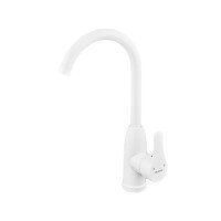 Смеситель для кухни Plamix Diego-011-B White (без подвода) (PM0658)