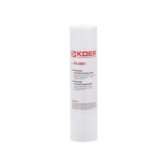 Картридж полипропиленовый KOER KV-01-2510-01 PP1 2,5"х10" (KR5240)