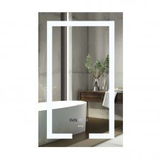 Зеркало Mixxus HARD MR06-60x80-CASE с Led Touch, Anti-fog, димером, регулятором яркости, часами (MI