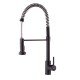 Смеситель для кухни с изливом пружина Mixxus Premium SPRING 017 BLACK (MI6951)