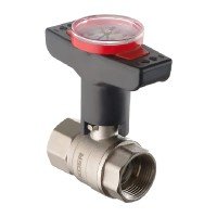 Кран кульовий з пластиковою ручкою та термометром Koer KR.240 - 3/4" ГГ (KR3118) Кран кульовий з пластиковою ручкою та термометром Koer KR.240 - 3/4" ГГ (KR3118)