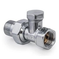 Вентиль радиаторный (хромированный) 1/2x1/2 (Koer KR.904.CHR) (KR2824) Вентиль радиаторный (хромированный) 1/2x1/2 (Koer KR.904.CHR) (KR2824)