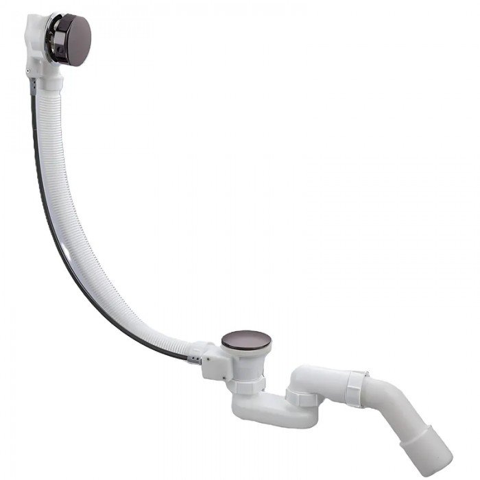 Сифон для ванни Koer BD-04-07 напівавтоматичний з переливом, без ревізії (Колір графітовий) 1 1/2'' (KR5444) Сифон для ванни Koer BD-04-07 напівавтоматичний з переливом, без ревізії (Колір графітовий) 1 1/2'' (KR5444)