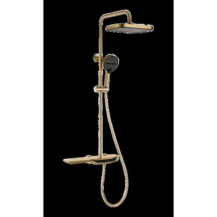 Душова колона з термостатичним змішувачем Mixxus Premium SPACE-009-J Brushed gold, 3 режими (MI6541) Душова колона з термостатичним змішувачем Mixxus Premium SPACE-009-J Brushed gold, 3 режими (MI6541)