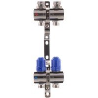 Колекторний блок з термостатичними клапанами Koer KR.1100-02 1"x2 ways (KR2628) Колекторний блок з термостатичними клапанами Koer KR.1100-02 1"x2 ways (KR2628)