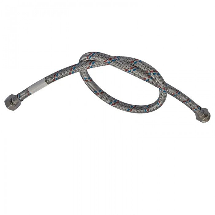 Гибкий шланг для подключения воды гайка 1/2'' - Штуцер 1/2'' (180 см) Zerix (ZX1568)