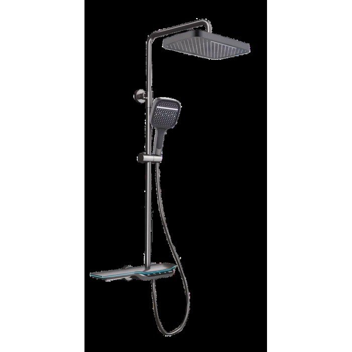 Душова колона з термостатичним змішувачем Mixxus Premium SPACE-009-J Graphite, 3 режими (MI6542) Душова колона з термостатичним змішувачем Mixxus Premium SPACE-009-J Graphite, 3 режими (MI6542)