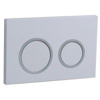 Панель смыва Koer KT-0605-03 220x140x12mm пластиковая, кнопка круглая (KR5316)