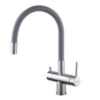 Кухонний змішувач з силік. виливом і вих. для питної води KOER KB-72002-01 (KR3383) Кухонний змішувач з силік. виливом і вих. для питної води KOER KB-72002-01 (KR3383)