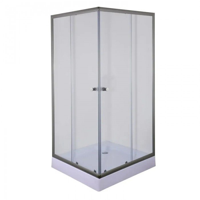 Душевая кабина с низким поддоном Mixxus CUBIC SCT01-90x90x195-TR GRAPHITE прозрачное стекло 4мм (MI Душевая кабина с низким поддоном Mixxus CUBIC SCT01-90x90x195-TR GRAPHITE прозрачное стекло 4мм (MI