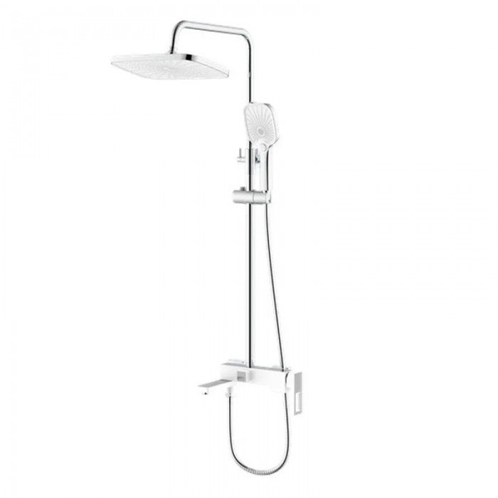 Душова колона Mixxus Premium WALTER 009-J WHITE-CHROME зі змішувачем (MI6622) Душова колона Mixxus Premium WALTER 009-J WHITE-CHROME зі змішувачем (MI6622)