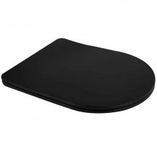 Сидение-крышка для унитаза Mixxus Premium SEAT COVER ELLIPSE-BEVEL-2001 BLACK с микролифтом 463х361