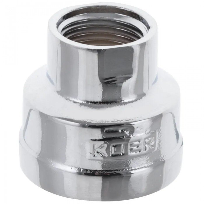 Муфта редукционная 1/2"х1" (хром) Koer KF.C0610.chr (KF0119) Муфта редукционная 1/2"х1" (хром) Koer KF.C0610.chr (KF0119)