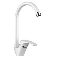 Смеситель для кухни Plamix Afina-011 White (без подвода) (PM0686) Смеситель для кухни Plamix Afina-011 White (без подвода) (PM0686)