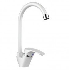 Смеситель для кухни Plamix Afina-011 White (без подвода) (PM0686) Смеситель для кухни Plamix Afina-011 White (без подвода) (PM0686)