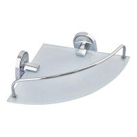 Полиця кутова з обмежувачем (скло) Zerix AFB-0107-1 (ZX5073)