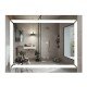Зеркало Mixxus LIGHT MR01-90x70 с Led Touch, Anti-fog, димером, регулятором яркости, часами (MI5999