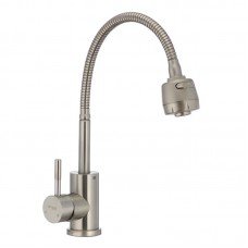 Кухонный смеситель с гибким изливом Mixxus SUS 011 (SS0006) Кухонный смеситель с гибким изливом Mixxus SUS 011 (SS0006)
