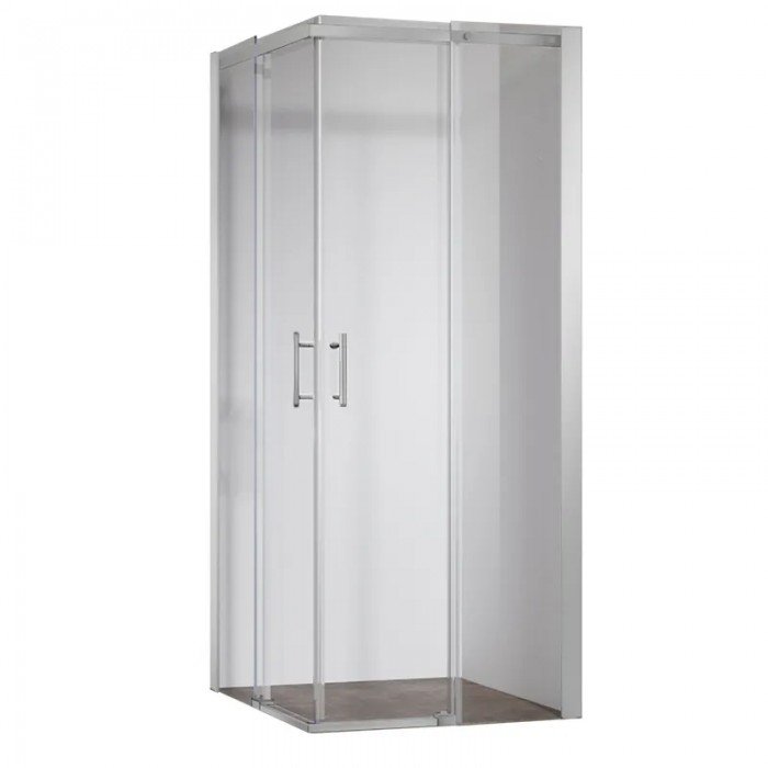 Душова кабіна без піддону Koer SR SC03-90x90x200-TR-01 прозоре скло Easy Clean 6мм, хром (KR5